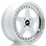 Cerchio in Lega JAPAN RACING JR6 16x7 ET35 4x100 White w/ Machined Lip