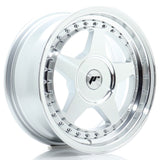 Cerchio in Lega JAPAN RACING JR6 16x7 ET20-35 con foratura su misura Silver Machined Face