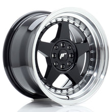 Load image into Gallery viewer, Cerchio in Lega JAPAN RACING JR6 16x9 ET20 4x100/108 Gloss Black w/ Machined Lip
