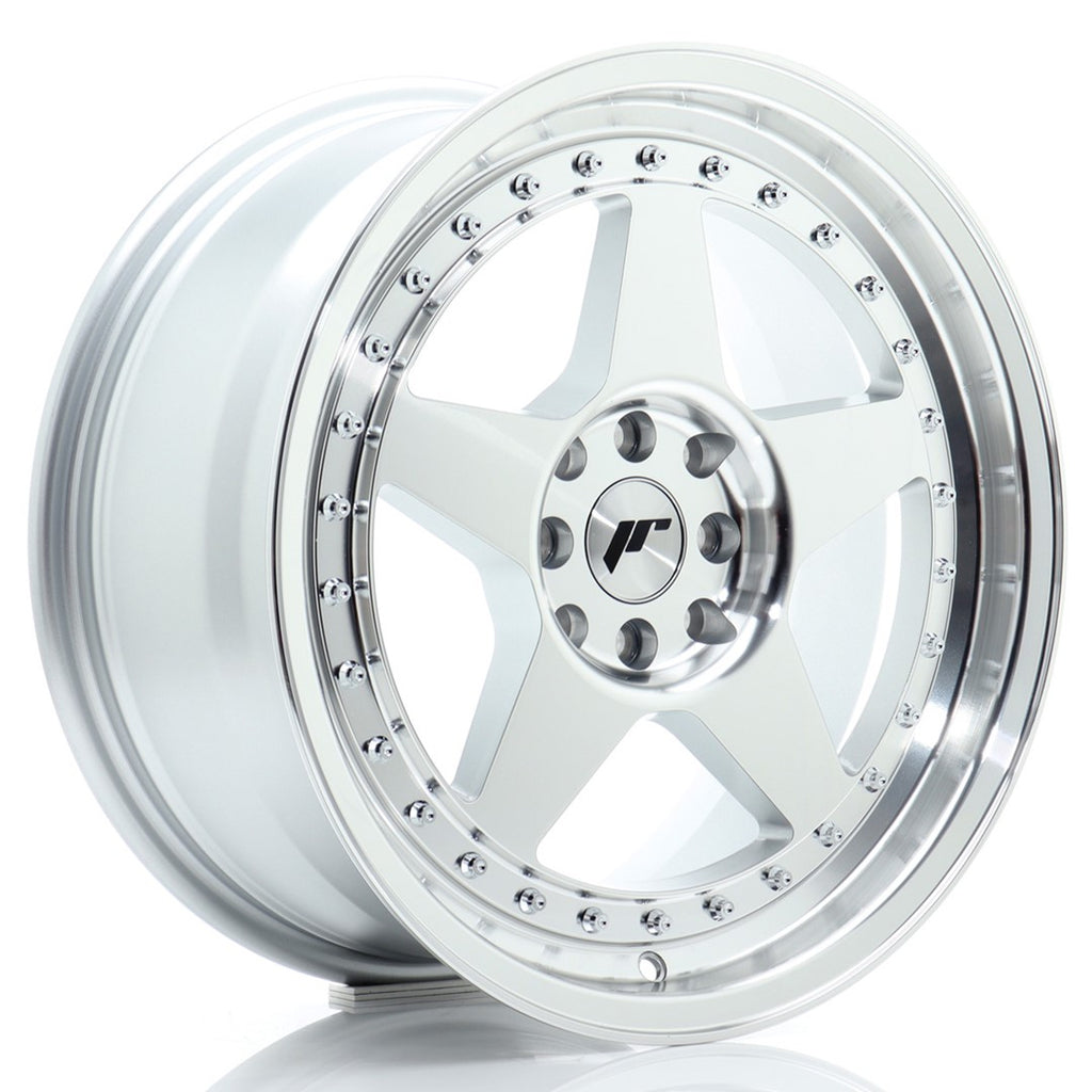 Cerchio in Lega JAPAN RACING JR6 17x8 ET35 4x100/114 Silver Machined Face