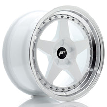 Carica l&#39;immagine nel visualizzatore di Gallery, Cerchio in Lega JAPAN RACING JR6 17x9 ET20-35 5H con foratura su misura White w/ Machined Lip