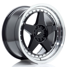 Load image into Gallery viewer, Cerchio in Lega JAPAN RACING JR6 18x9.5 ET22 5x114.3/120 Gloss Black w/ Machined Lip