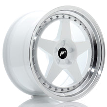 Load image into Gallery viewer, Cerchio in Lega JAPAN RACING JR6 18x9,5 ET20-40 5H con foratura su misura White w/ Machined Lip