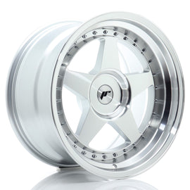 Cerchio in Lega JAPAN RACING JR6 18x10,5 ET0-25 con foratura su misura Silver Machined Face
