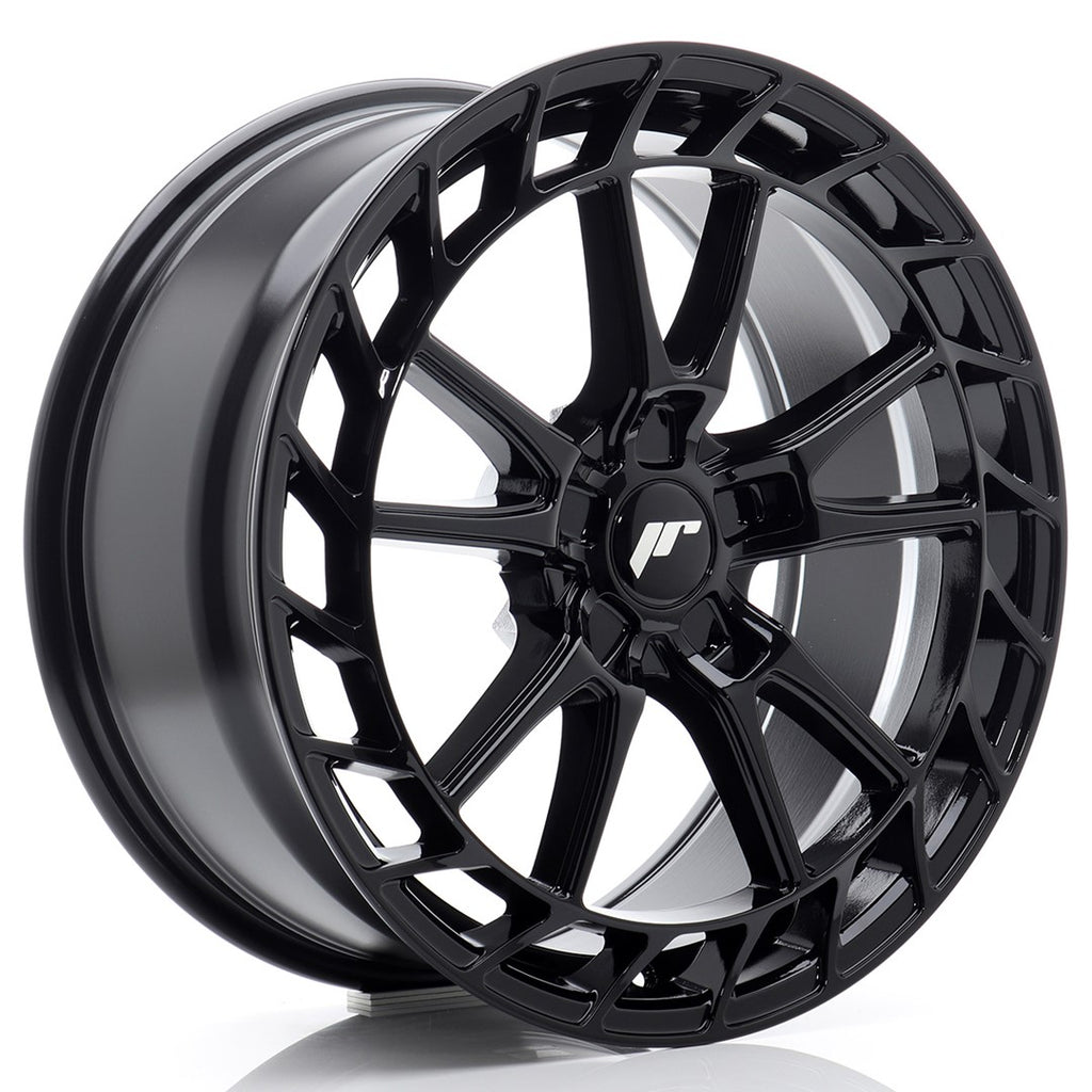 Cerchio in Lega JAPAN RACING JR45 19x8,5 ET20-50 5H con foratura su misura Glossy Black