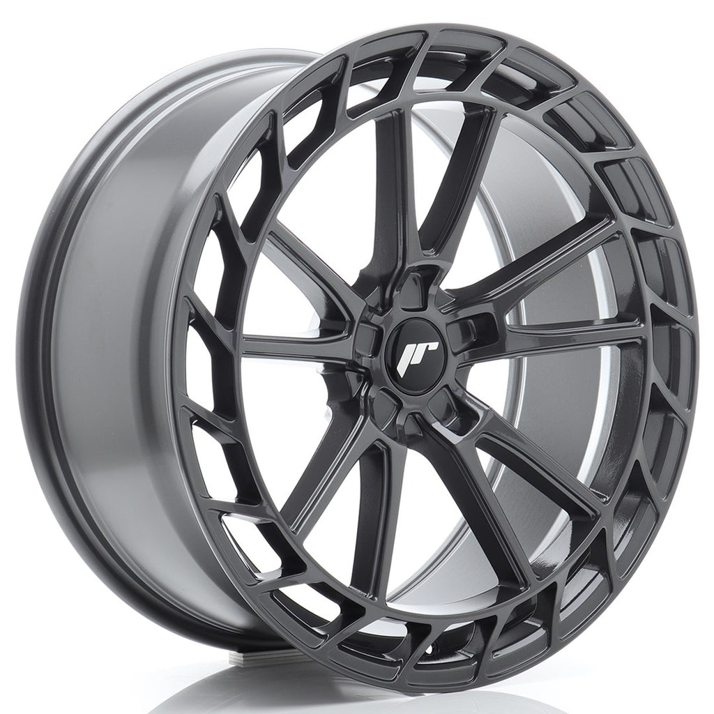 Cerchio in Lega JAPAN RACING JR45 21x9,5 ET15-35 5H con foratura su misura Hyper Gray