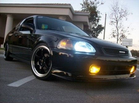 Fari Fendinebbia JDM Style SK-Import Gialli Honda Civic EJ EK Pre-Facelift 1996-1998 - foto 2