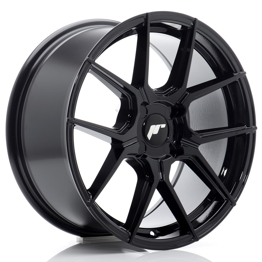 Cerchio in Lega JAPAN RACING JR30 17x8 ET20-40 4H con foratura su misura Gloss Black