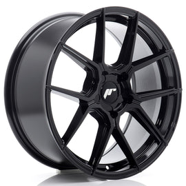 Cerchio in Lega JAPAN RACING JR30 18x8,5 ET20-45 con foratura su misura Gloss Black