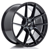 Cerchio in Lega JAPAN RACING JR30 19x8 ET20-40 5H con foratura su misura Black Machined w/Tinted Face