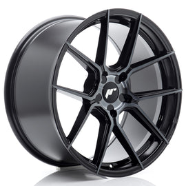 Cerchio in Lega JAPAN RACING JR30 19x9 ET20-40 5H con foratura su misura Black Machined w/ Tinted Face