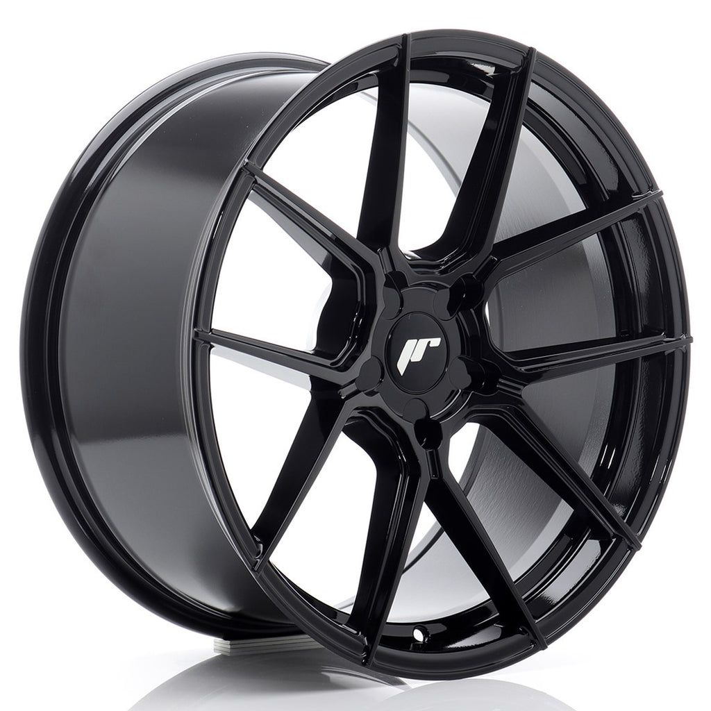 Cerchio in Lega JAPAN RACING JR30 19x9,5 ET20-40 5H con foratura su misura Gloss Black