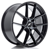 Cerchio in Lega JAPAN RACING JR30 20x8 ET20-40 5H con foratura su misura Black Machined w/ Tinted Face