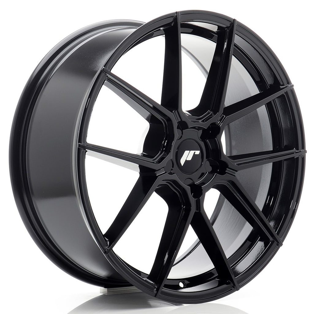 Cerchio in Lega JAPAN RACING JR30 20x8.5 ET20-45 5H con foratura su misura Gloss Black