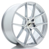 Cerchio in Lega JAPAN RACING JR30 20x8.5 ET20-45 5H con foratura su misura Silver Machined Face