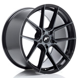 Cerchio in Lega JAPAN RACING JR30 20x10.5 ET15-45 5H con foratura su misura Black Machined w/ Tinted Face
