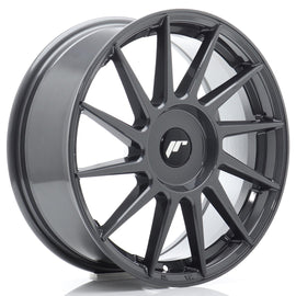 Cerchio in Lega JAPAN RACING JR22 17x7 ET20-40 con foratura su misura Hyper Gray