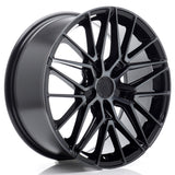 Cerchio in Lega JAPAN RACING JR38 18x8 ET20-45 5H con foratura su misura Black Machined w/Tinted Face