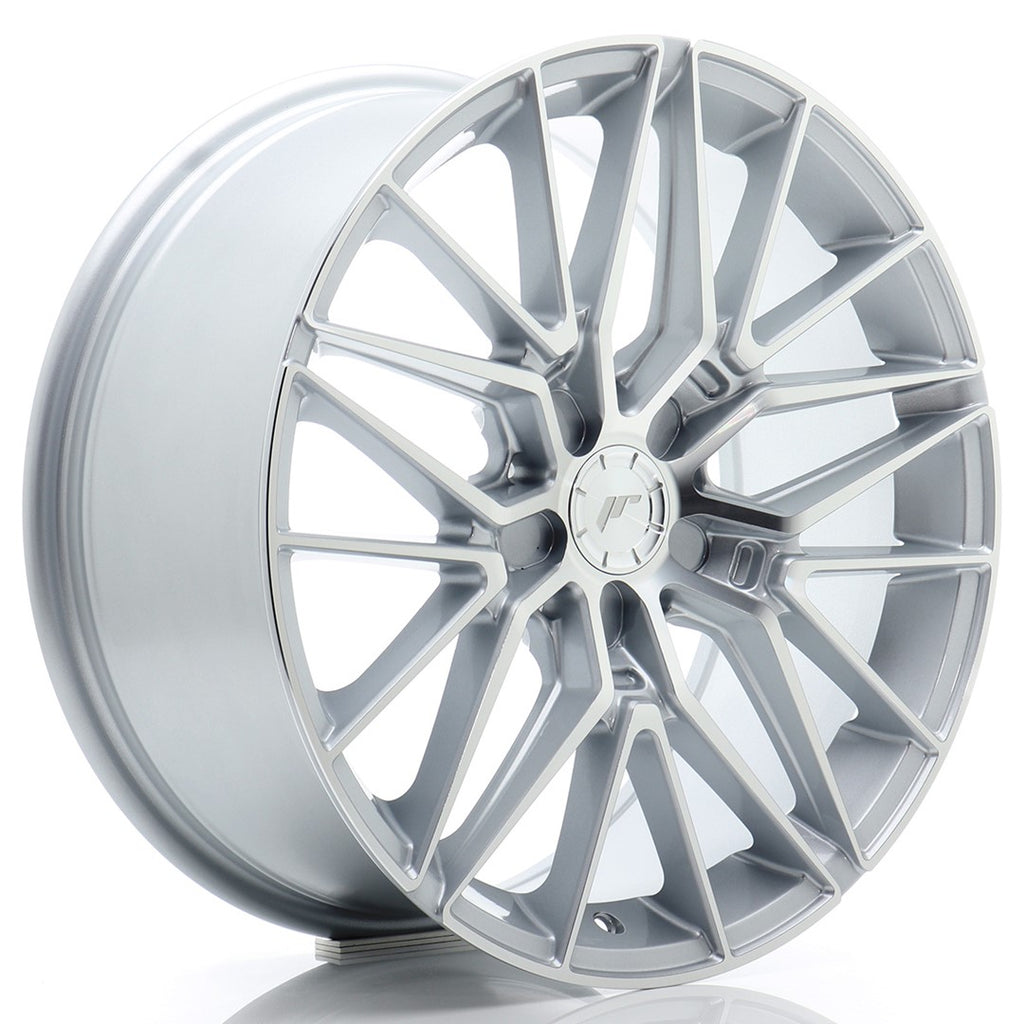 Cerchio in Lega JAPAN RACING JR38 18x8 ET20-45 5H con foratura su misura Silver Machined Face
