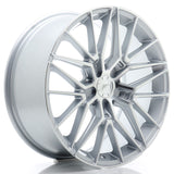 Cerchio in Lega JAPAN RACING JR38 18x8 ET20-45 5H con foratura su misura Silver Machined Face