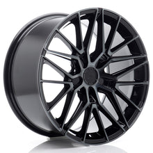 Carica l&#39;immagine nel visualizzatore di Gallery, Cerchio in Lega JAPAN RACING JR38 18x9 ET20-45 5H con foratura su misura Black Machined w/ Tinted Face