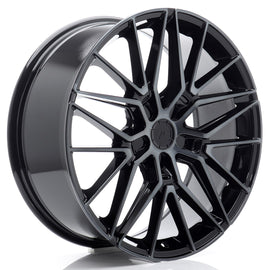 Cerchio in Lega JAPAN RACING JR38 20x8 ET20-40 5H con foratura su misura Black Machined w/ Tinted Face