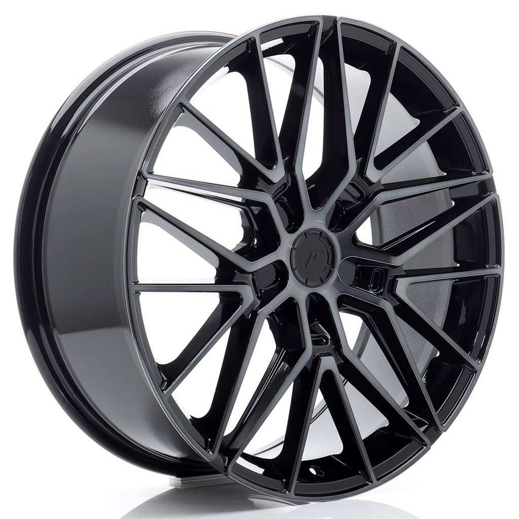 Cerchio in Lega JAPAN RACING JR38 20x9 ET20-51 5H con foratura su misura Black Machined w/ Tinted Face