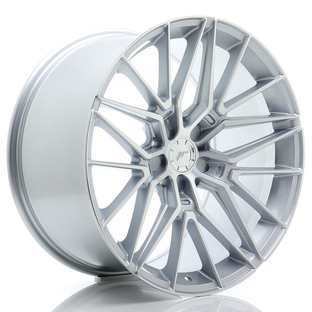 Cerchio in Lega JAPAN RACING JR38 20x10.5 ET15-45 5H con foratura su misura Silver Machined Face