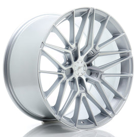 Cerchio in Lega JAPAN RACING JR38 20x10.5 ET15-45 5H con foratura su misura Silver Machined Face
