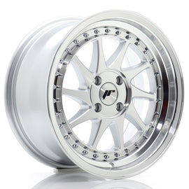 Cerchio in Lega JAPAN RACING JR26 16x8 ET30 4x100 Silver Machined Face