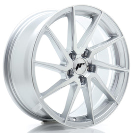 Cerchio in Lega JAPAN RACING JR36 18x8 ET45 5x112 Silver Machined Face