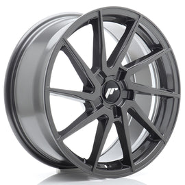 Cerchio in Lega JAPAN RACING JR36 18x8 ET20-45 5H con foratura su misura Hyper Gray