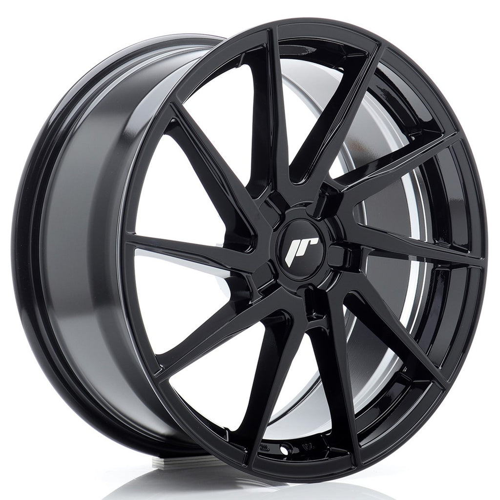 Cerchio in Lega JAPAN RACING JR36 18x9 ET20-50 5H con foratura su misura Gloss Black