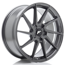 Cerchio in Lega JAPAN RACING JR36 19x8.5 ET20-45 5H con foratura su misura Hyper Gray