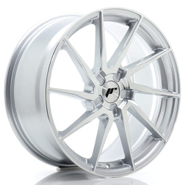 Cerchio in Lega JAPAN RACING JR36 19x8.5 ET20-45 5H con foratura su misura Silver Machined Face