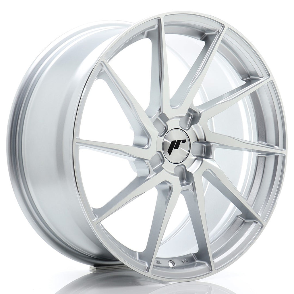 Cerchio in Lega JAPAN RACING JR36 19x8,5 ET20-45 5H con foratura su misura Silver Machined Face
