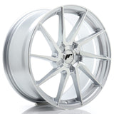Cerchio in Lega JAPAN RACING JR36 19x8,5 ET20-45 5H con foratura su misura Silver Machined Face