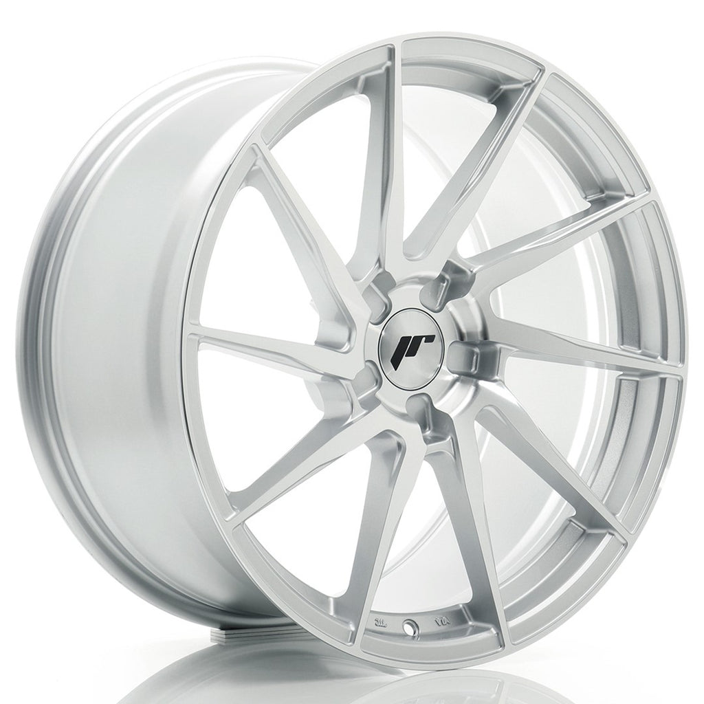 Cerchio in Lega JAPAN RACING JR36 19x9,5 ET20-45 5H con foratura su misura Silver Machined Face