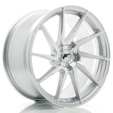 Cerchio in Lega JAPAN RACING JR36 19x9,5 ET20-45 5H con foratura su misura Silver Machined Face