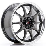 Cerchio in Lega JAPAN RACING JR5 16x7 ET30 5x100/114,3 Gun Metal w/ Machined Lip
