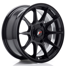 Load image into Gallery viewer, Cerchio in Lega JAPAN RACING JR11 15x7 ET30 5H con foratura su misura Gloss Black