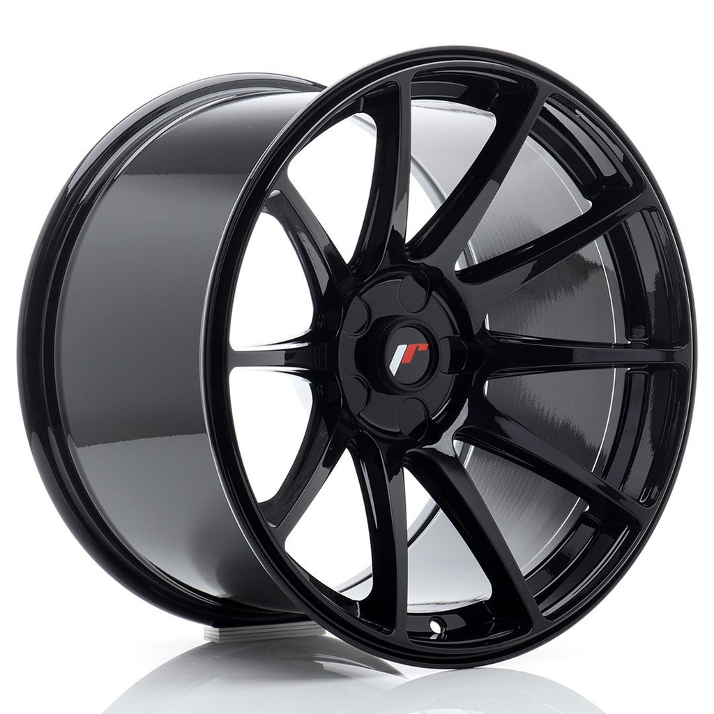 Cerchio in Lega JAPAN RACING JR11 18x10,5 ET0-25 con foratura su misura Gloss Black