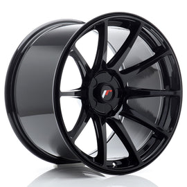 Cerchio in Lega JAPAN RACING JR11 18x10.5 ET0-25 5H con foratura su misura Gloss Black