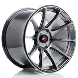 Cerchio in Lega JAPAN RACING JR11 18x10.5 ET0-25 5H con foratura su misura Hyper Black