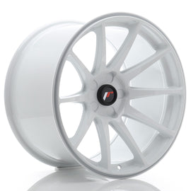 Cerchio in Lega JAPAN RACING JR11 18x10.5 ET0-25 5H con foratura su misura White