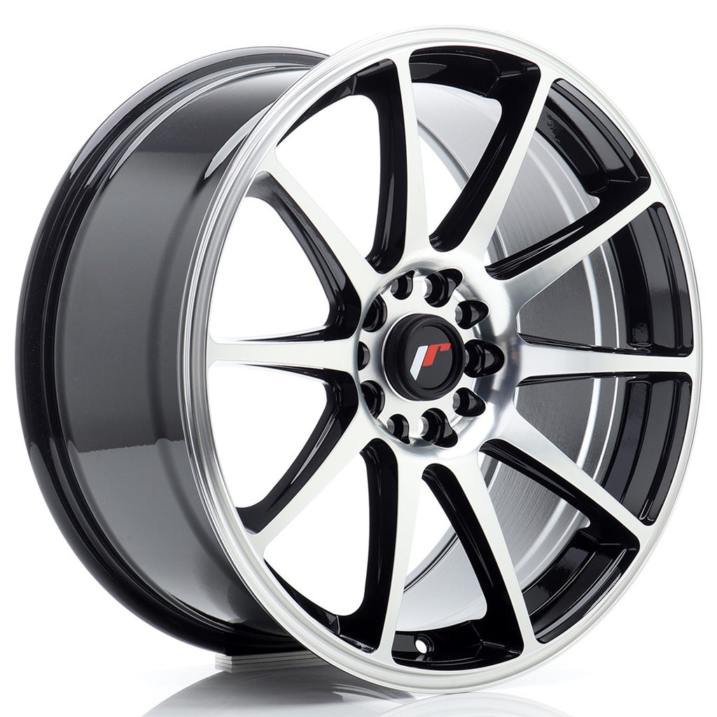 Cerchio in Lega JAPAN RACING JR11 18x8.5 ET40 5x112/114 Black Machined Face
