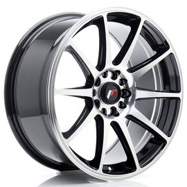 Cerchio in Lega JAPAN RACING JR11 18x8.5 ET35 5x100/108 Black Machined Face