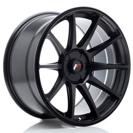 Cerchio in Lega JAPAN RACING JR11 18x9,5 ET20-30 5H con foratura su misura Matt Black