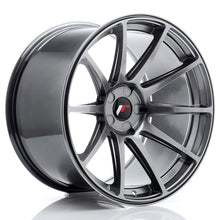 Load image into Gallery viewer, Cerchio in Lega JAPAN RACING JR11 19x11 ET15-25 5H con foratura su misura Hyper Black