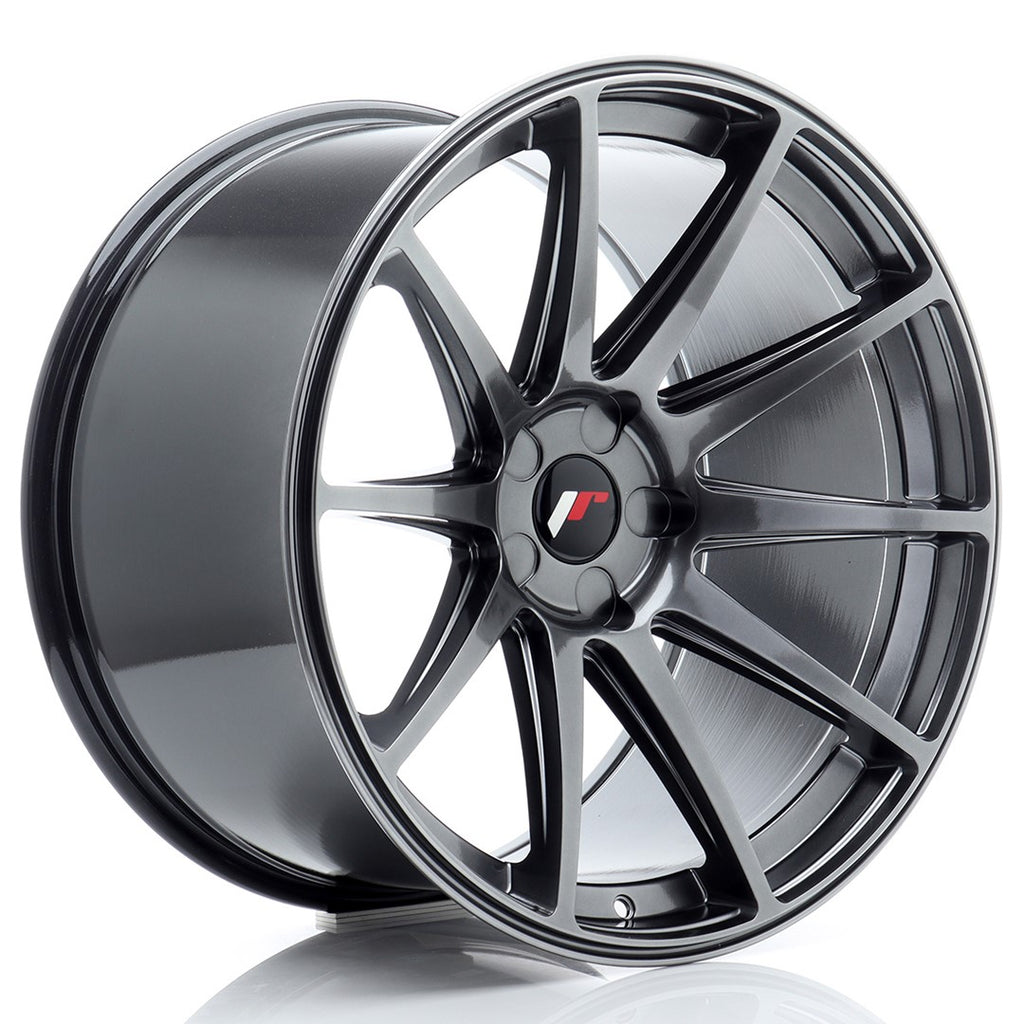 Cerchio in Lega JAPAN RACING JR11 20x11 ET20-30 5H con foratura su misura Hyper Black